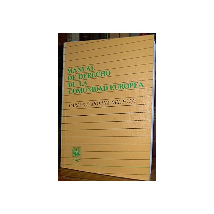 Manual de derecho de la Comunidad Europea